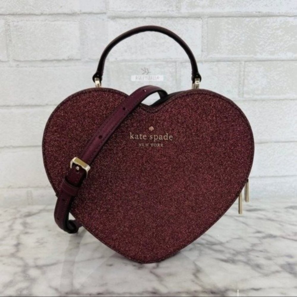 Kate Spade Love Shack Glitter Heart Purse Crossbody